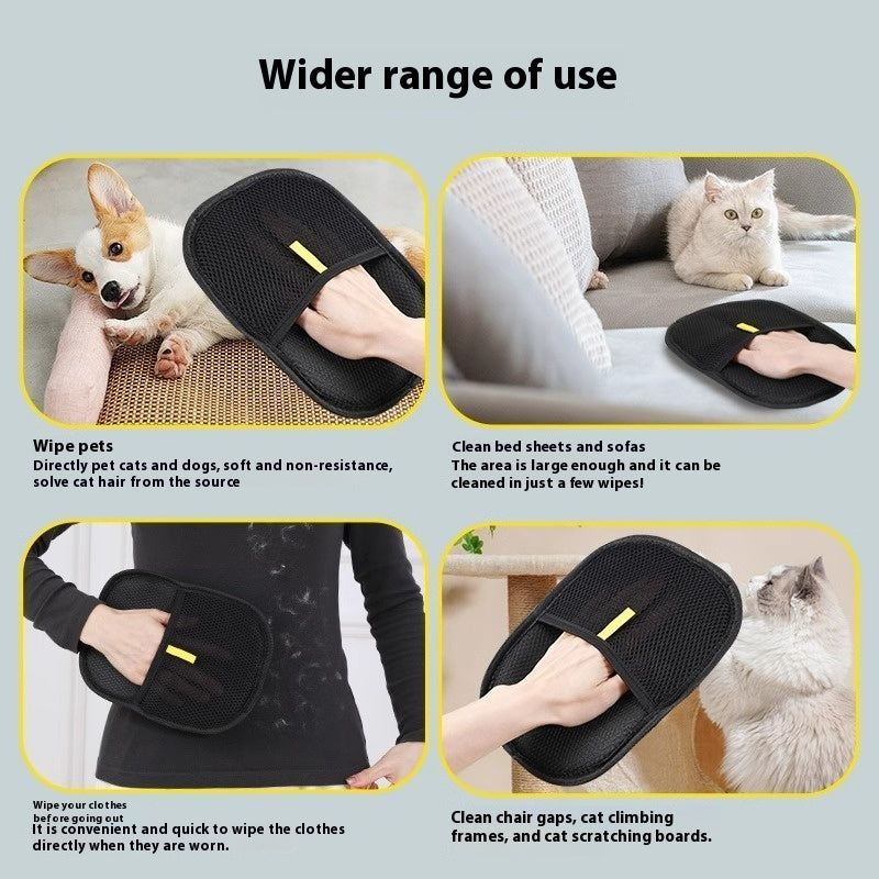 Pet Hair Remover Glove – Deshedding & Grooming Mitt for Dogs, Cats & Rabbits | Petdom Australia