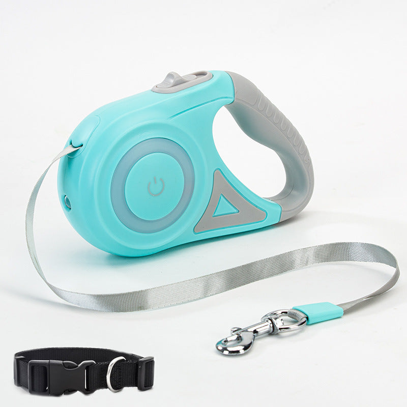 Petdom Australia Retractable Dog Leash with Matching Collar – Automatic One-Button Brake