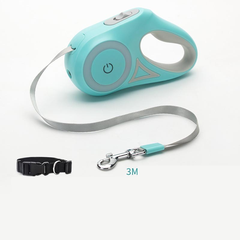 Petdom Australia Retractable Dog Leash with Matching Collar – Automatic One-Button Brake