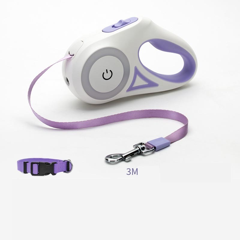 Petdom Australia Retractable Dog Leash with Matching Collar – Automatic One-Button Brake