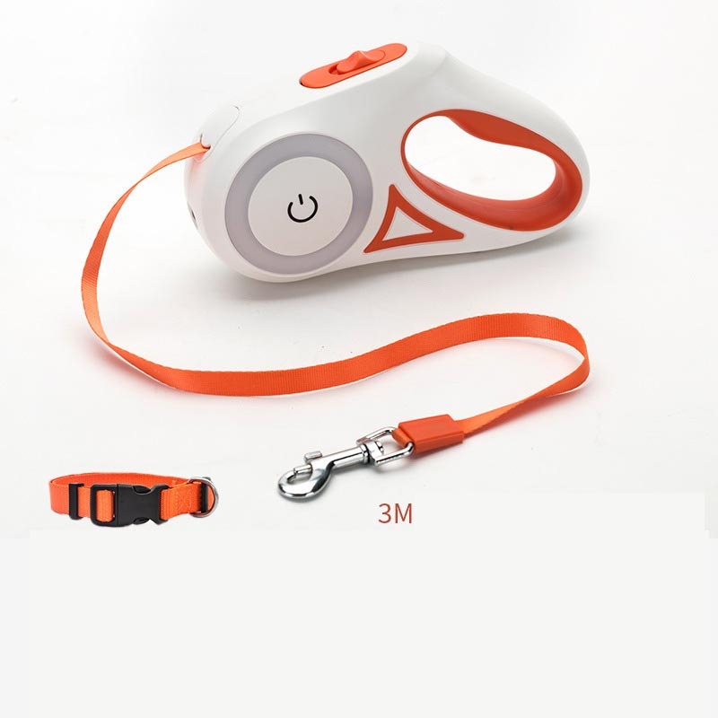 Petdom Australia Retractable Dog Leash with Matching Collar – Automatic One-Button Brake
