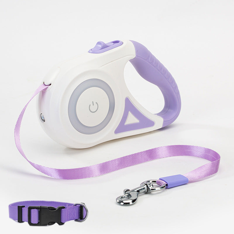 Petdom Australia Retractable Dog Leash with Matching Collar – Automatic One-Button Brake