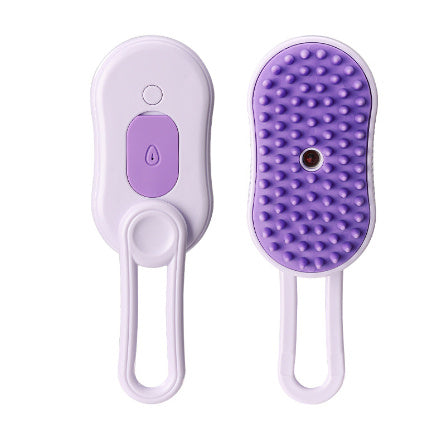 Petdom 3-in-1 Electric Steam Pet Brush – Groom, Detangle & Remove Pet Hair for Cats & Dogs
