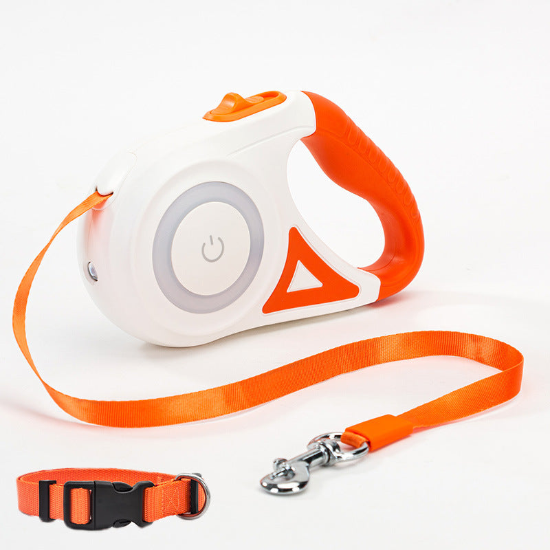 Petdom Australia Retractable Dog Leash with Matching Collar – Automatic One-Button Brake